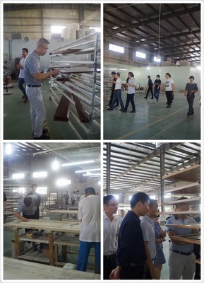 经销商参观江山新分厂 见证罗兰高品质制造工艺